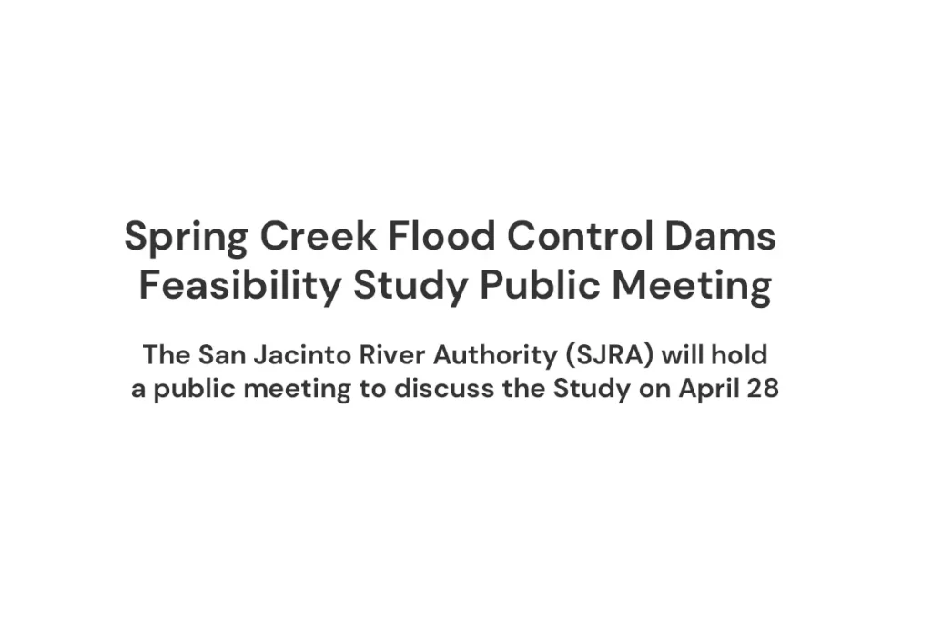 Spring Creek Flood Control Dams ﻿Feasibility Study Public Meeting